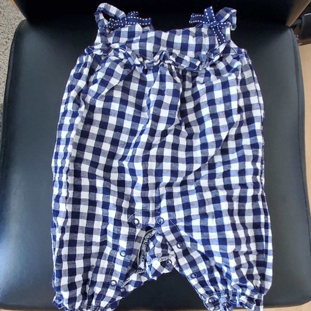 Checkered Cat & Jack romper - 0-3 months